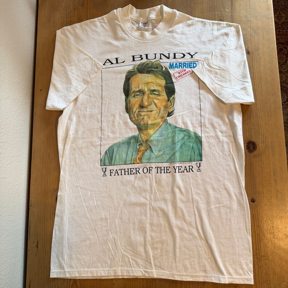 Vintage 80s Al Bundy Married With Children Shirt Father of the Year XL Stedman
